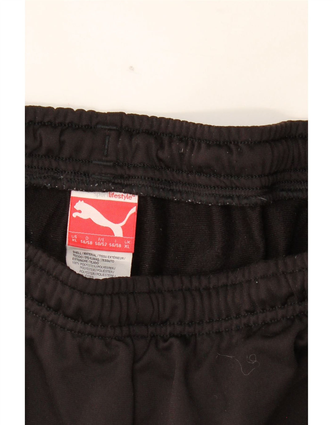 PUMA Mens Tracksuit Trousers XL Black Polyester Vintage Puma and Second-Hand Puma from Messina Hembry 