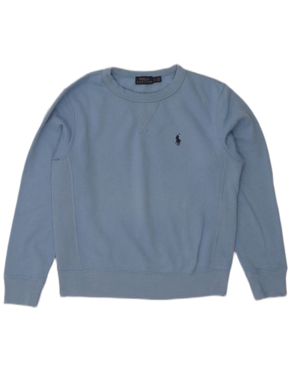 Polo Ralph Lauren Damen Sweatshirt Pullover UK 10 Small Blau Baumwolle