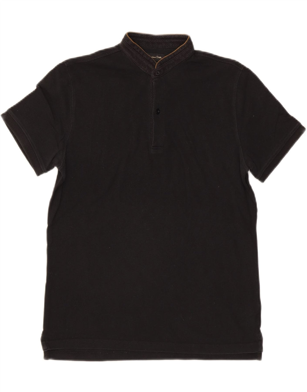 MASSIMO DUTTI Mens Polo Shirt Medium Black Vintage Massimo Dutti and Second-Hand Massimo Dutti from Messina Hembry 