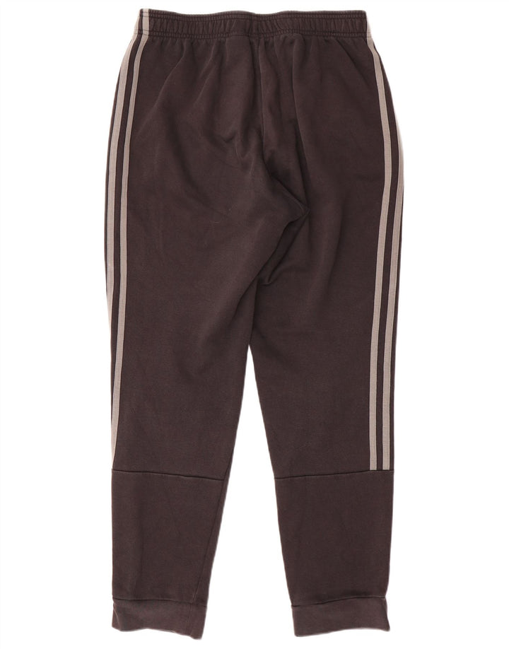 ADIDAS Damen Trainingshose Jogger UK 12 Mittelschwarze Baumwolle