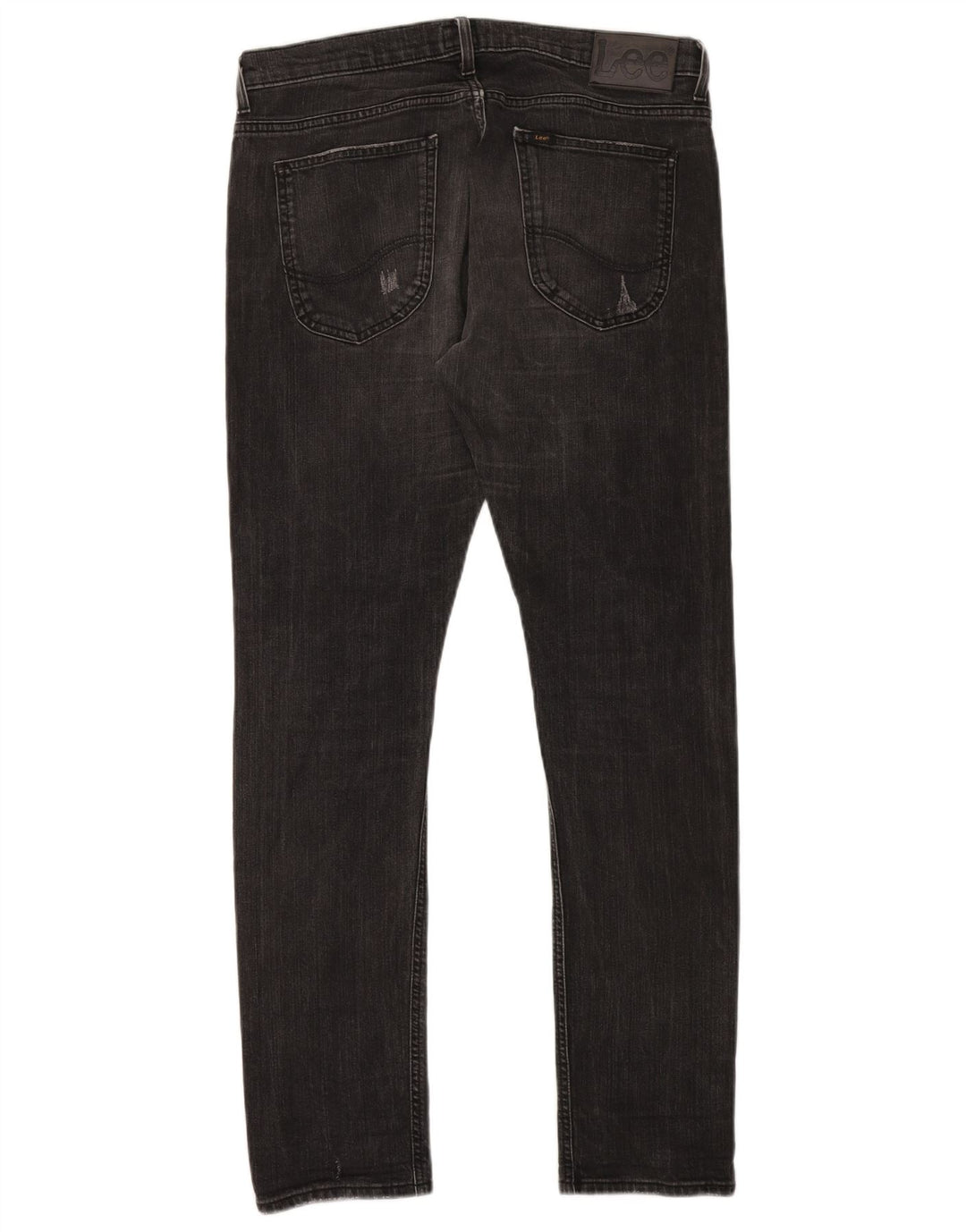 Lee Herren Luke Distressed Slim Jeans W34 L32 Schwarze Baumwolle