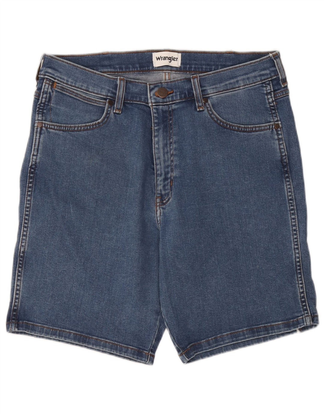 Wrangler Herren-Jeansshorts W34, große blaue Baumwolle