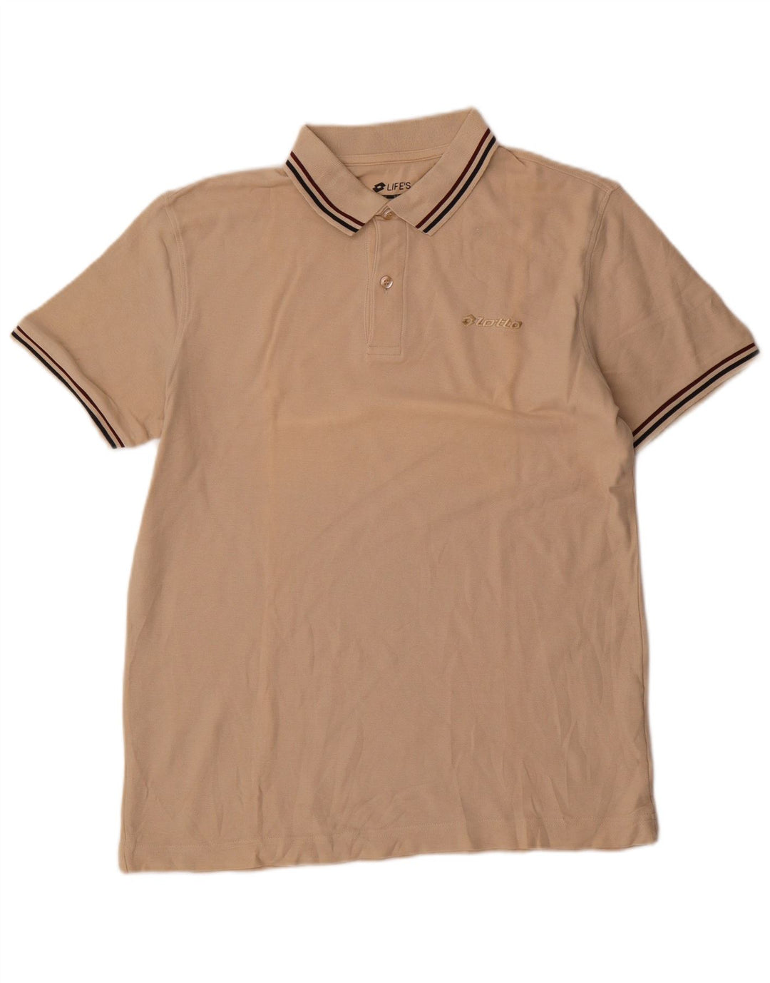Lotto Herren-Poloshirt, groß, beige Baumwolle