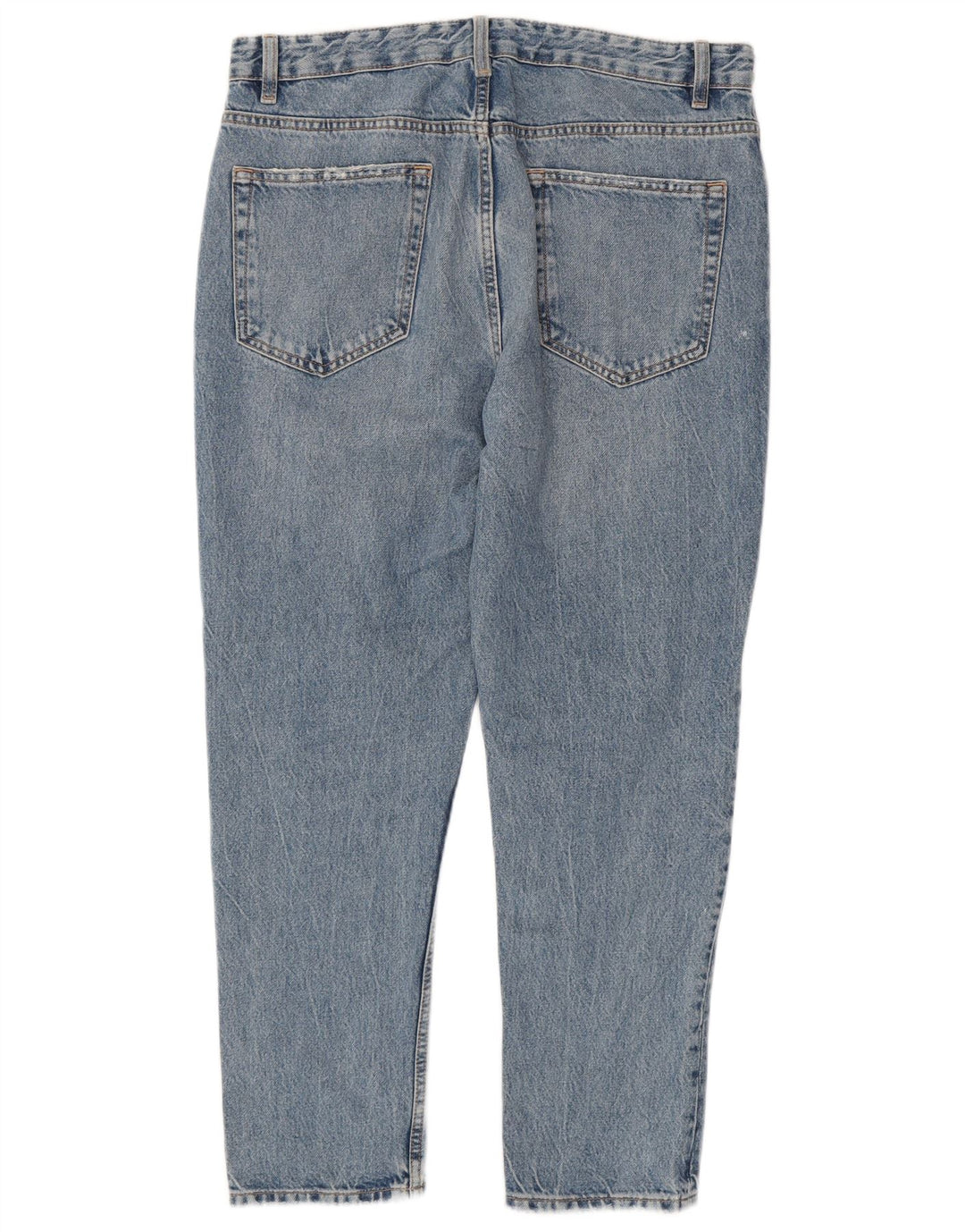 Zara Herren Straight Jeans EU 42 Large W32 L27 Blau