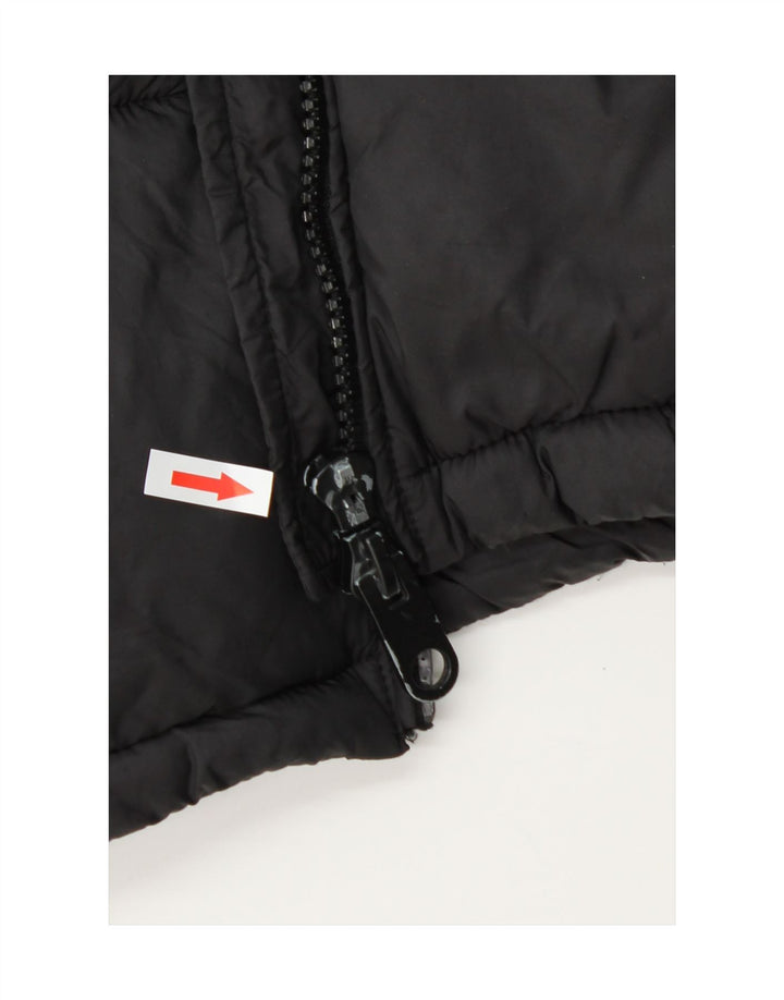 Zara Damen-Weste mit Kapuze, gepolstert, UK 14, Mittelschwarz, Polyester