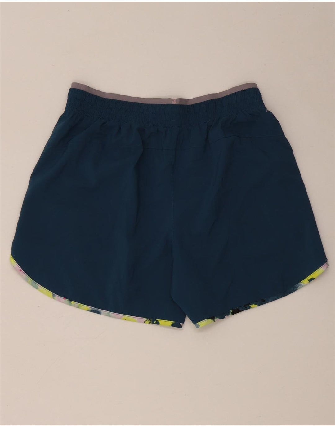 New Balance Damen Graphic Sport Shorts UK 14 Mittelblaues Polyester