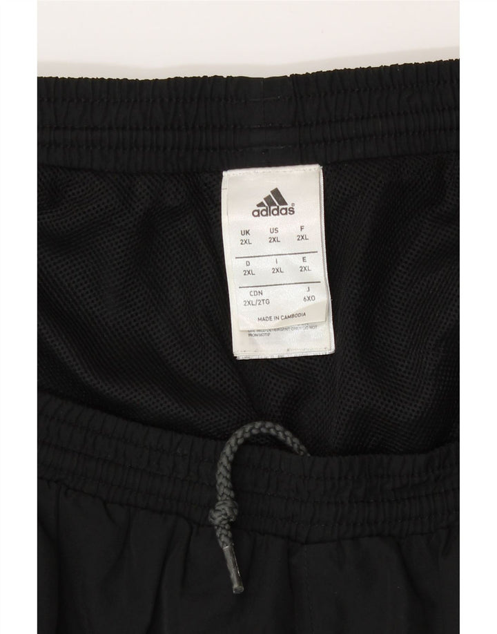 Adidas Herren Sportshorts 2XL Schwarz Colourblock Polyester