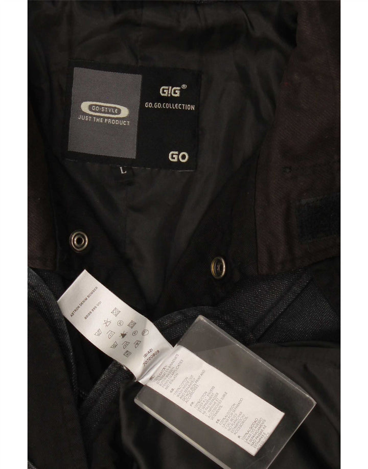G-Star Herren Jeansjacke UK 40 Große graue Baumwolle