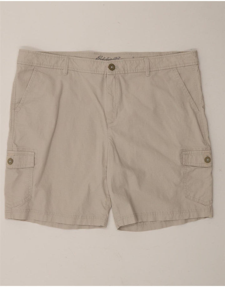 EDDIE BAUER Womens Cargo Shorts US 18 2XL W40 Beige Cotton Vintage Eddie Bauer and Second-Hand Eddie Bauer from Messina Hembry 