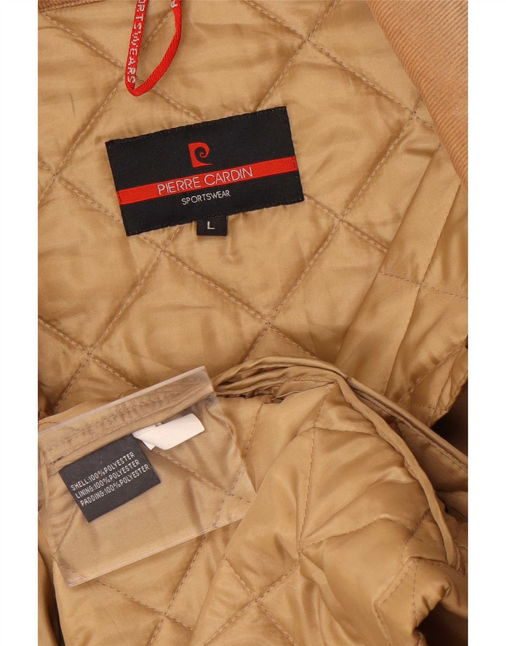 Pierre Cardin Herren Steppjacke UK 40 Large Beige Polyester