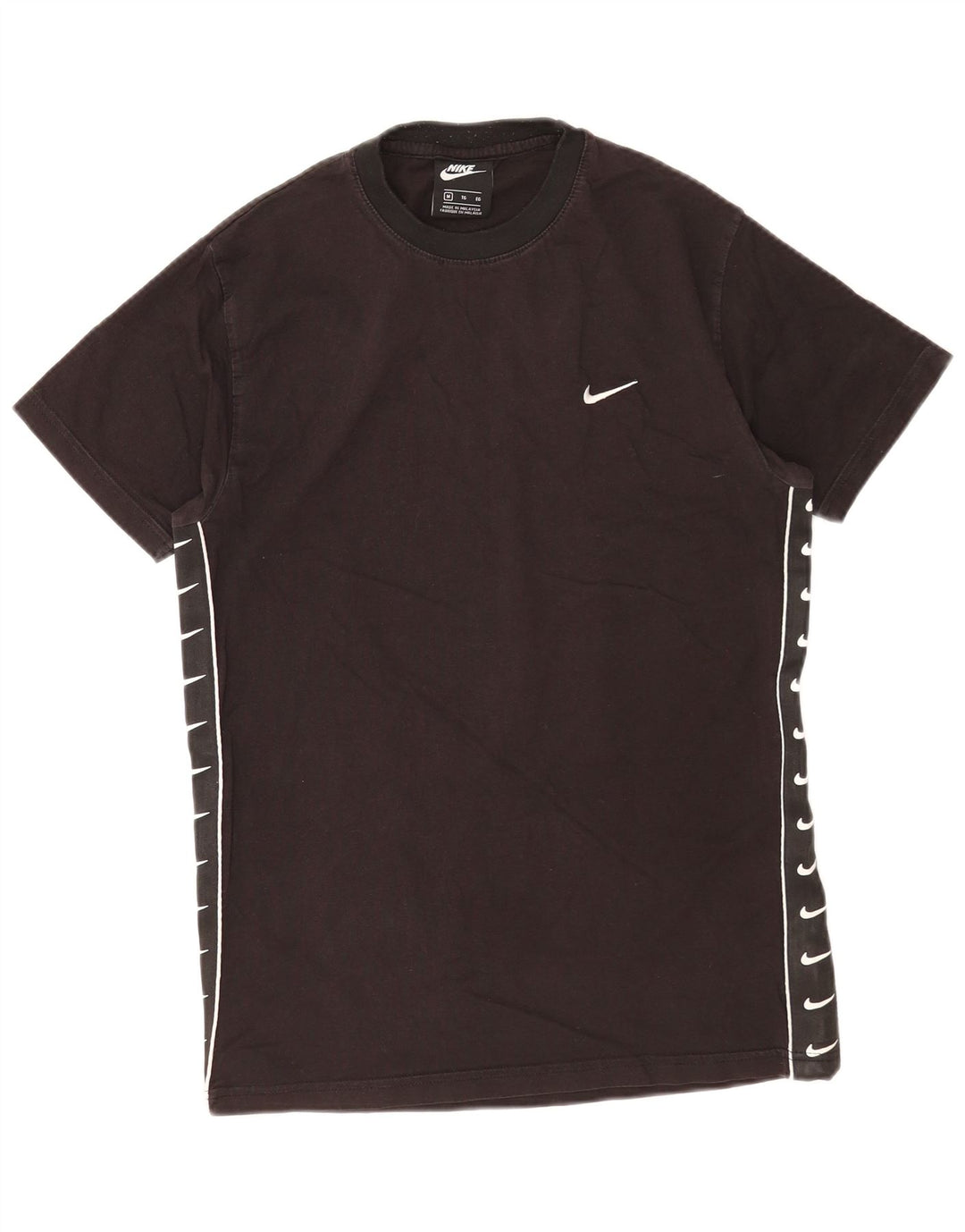 Nike Herren-T-Shirt mit Grafik, mittelgroß, schwarze Baumwolle