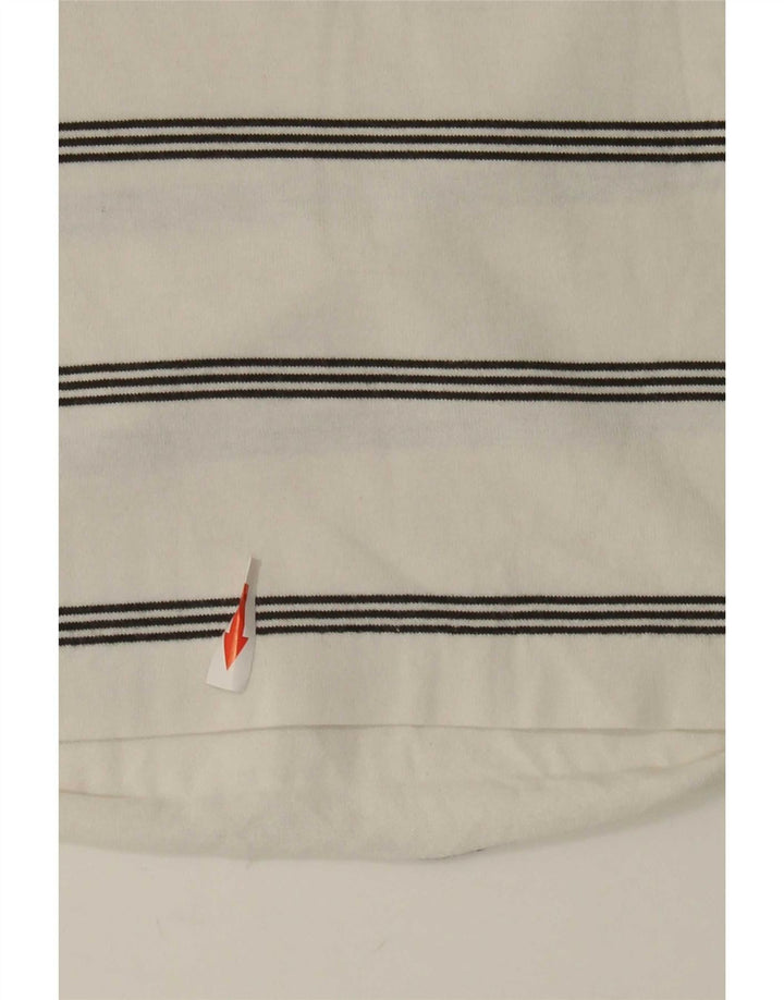 Adidas Herren Poloshirt Mittelweiß gestreift