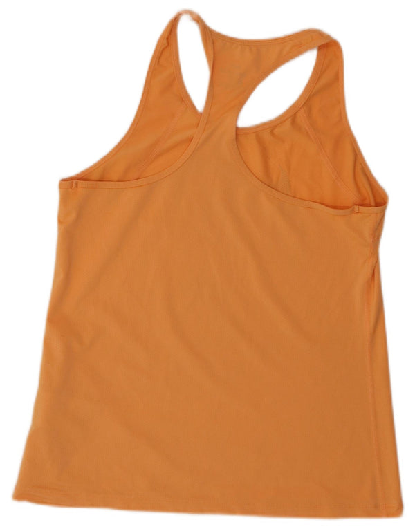 Nike Womens Dri Fit Graphic Vest Top UK 12 Mittelorange Polyester