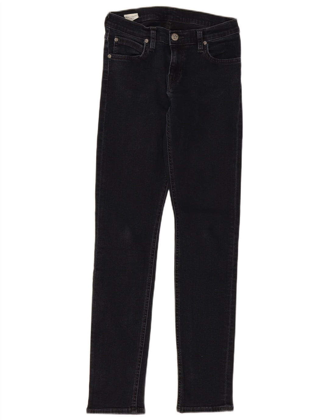 LEE Damen Jade Skinny Jeans W27 L30 Marineblaue Baumwolle