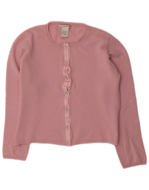 L.K. Bennett Damen-Cardigan-Pullover UK 16 Large Rosa Kaschmir