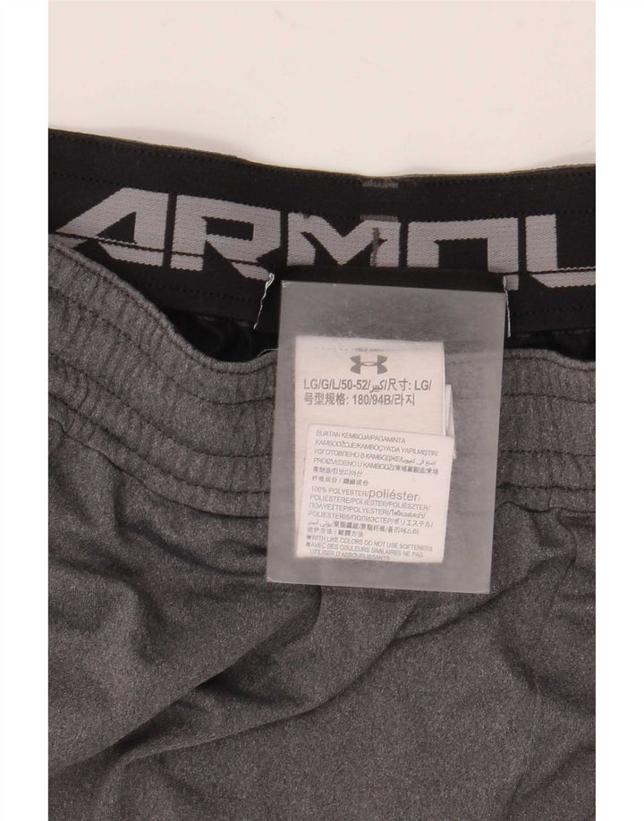Under Armour Herren-Sportshorts, großes graues Colourblock-Polyester