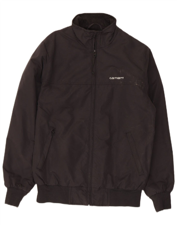 Carhartt Herren Bomberjacke UK 34 XS Schwarzes Nylon