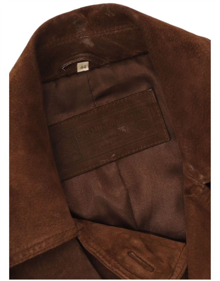 C & A Damen Wildlederjacke IT 44 Mittelbraunes Leder