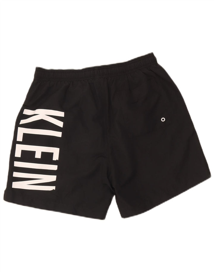Calvin Klein Herren Badeshorts mit Grafik, Größe S, Schwarz, Polyester