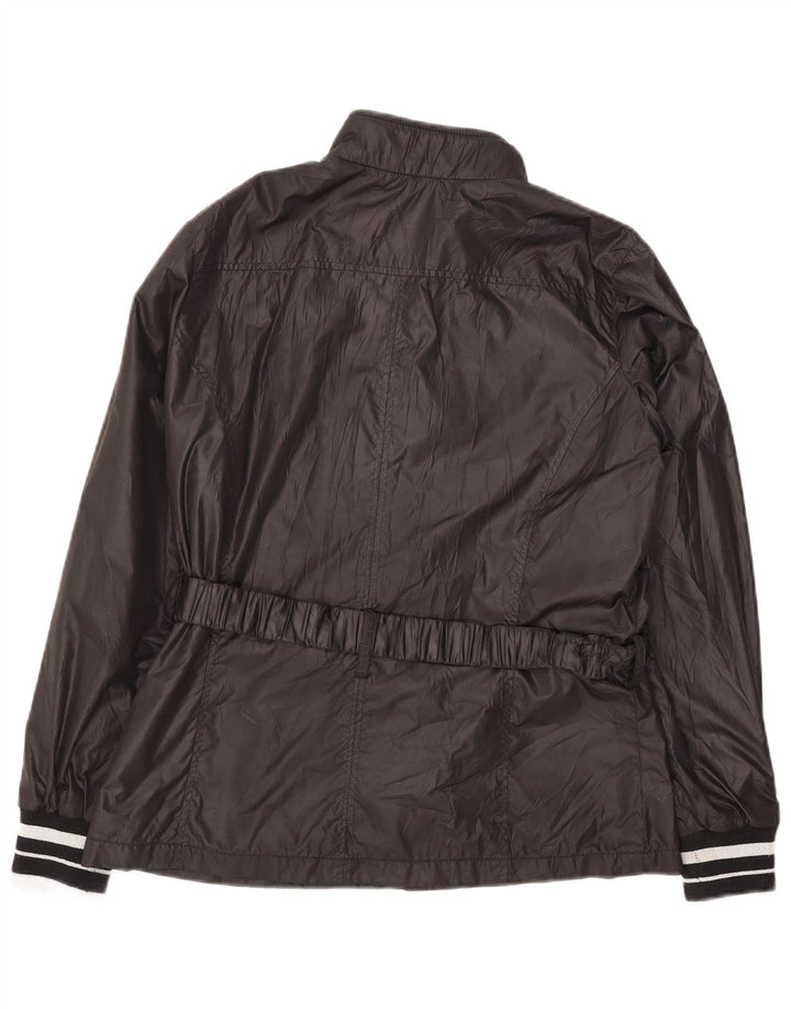 Marella Damen Utility-Jacke UK 14 Mittelschwarzes Nylon