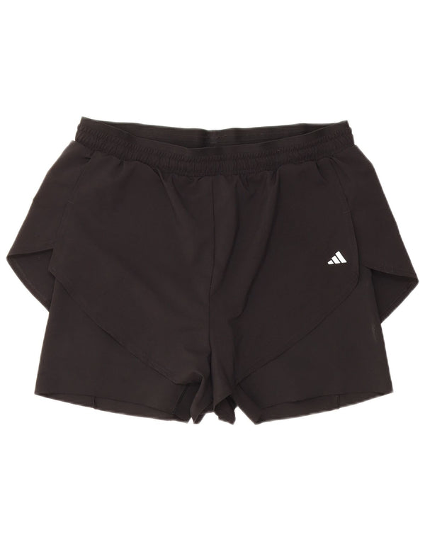 ADIDAS Damen Sportshorts mit normaler Passform, UK 16/18, Größe L, Schwarz