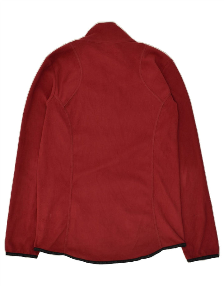 CHAMPION Womens Fleece Jacket UK 14 Medium Red Polyester Vintage Champion and Second-Hand Champion from Messina Hembry 