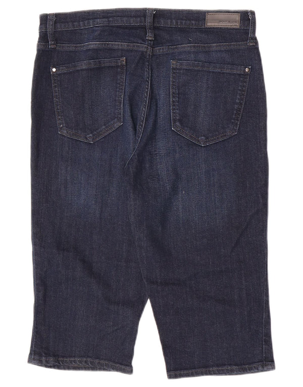 Dkny Damen Jeansshorts US 8 Medium W30 Marineblaue Baumwolle