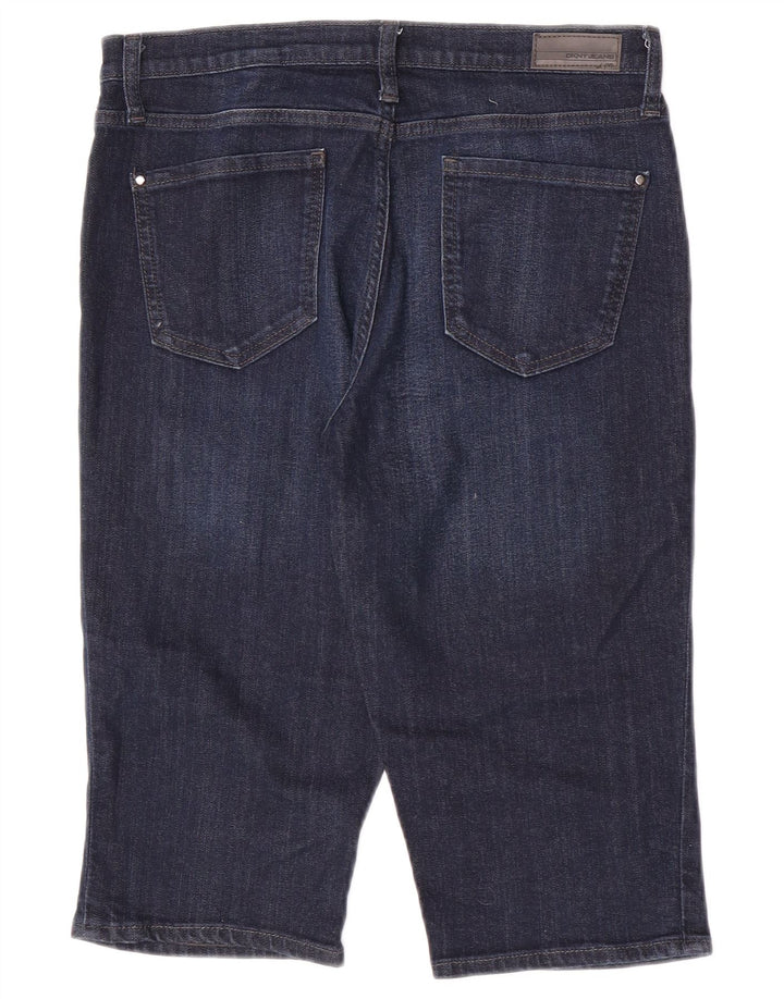Dkny Damen Jeansshorts US 8 Medium W30 Marineblaue Baumwolle