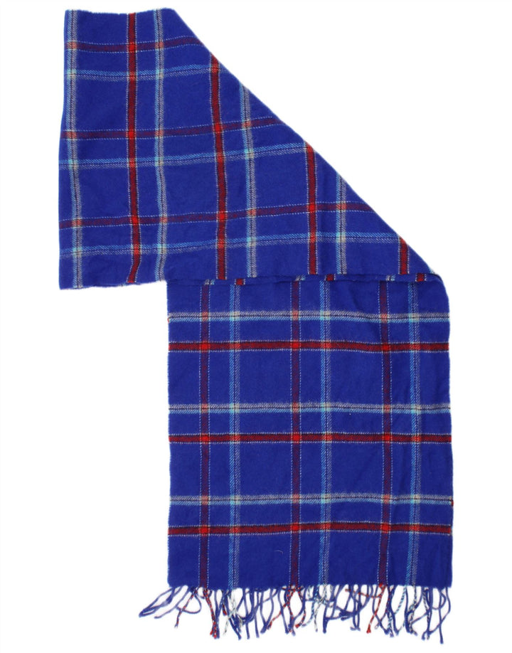 Jack Wills Herren-Strickschal, Einheitsgröße, blau kariert, klassisch