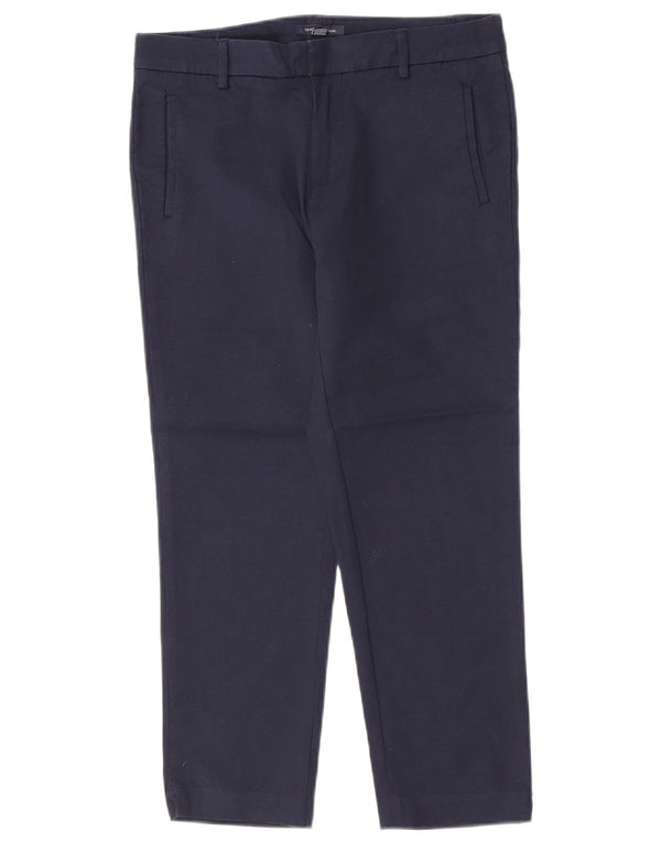 Tommy Hilfiger Damen Slim Cropped-Hose US 8 Medium W30 L24 Marineblau