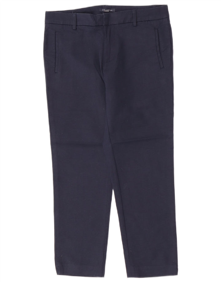 Tommy Hilfiger Damen Slim Cropped-Hose US 8 Medium W30 L24 Marineblau