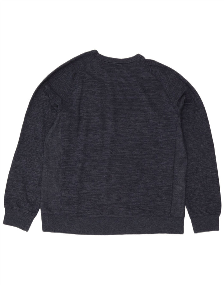 Champion Herren Sweatshirt Pullover 2XL Marineblau gefleckte Baumwolle