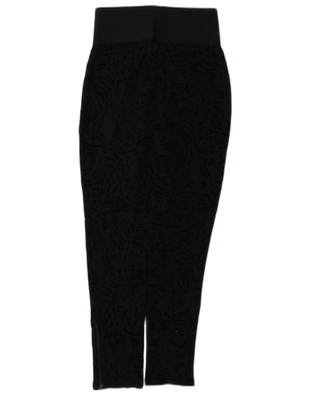 Zara Damen Leggings UK 12 Medium Schwarz Animal Print