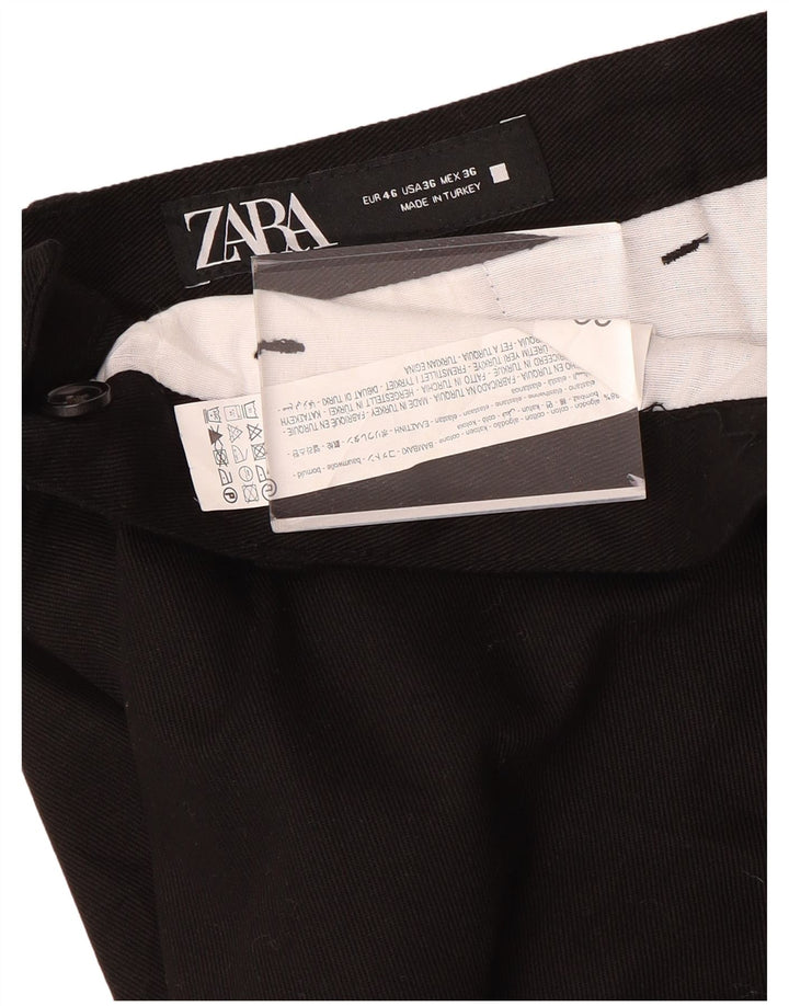 Zara Herren Chinoshorts EU 46 XL W36 Schwarz