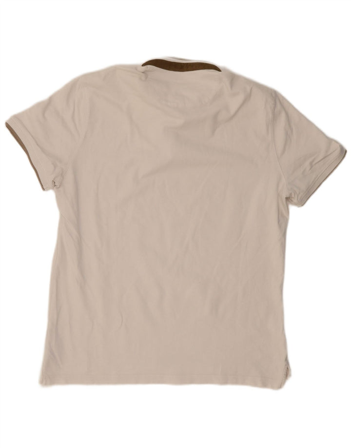 MASSIMO DUTTI Herren Casual Fit Poloshirt XL Weiß