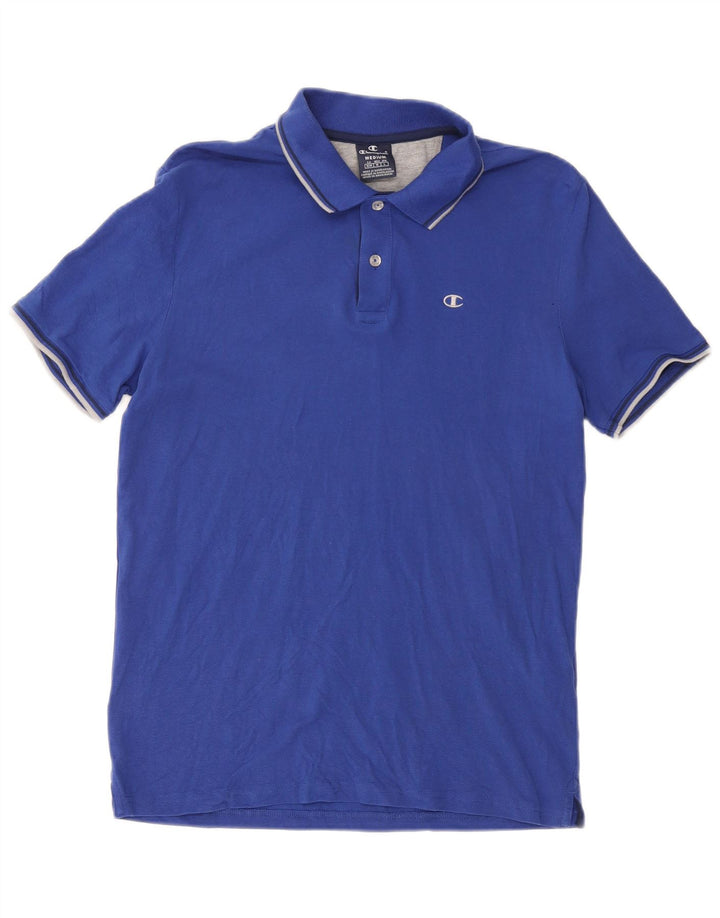 Champion Herren-Poloshirt aus mittelblauer Baumwolle