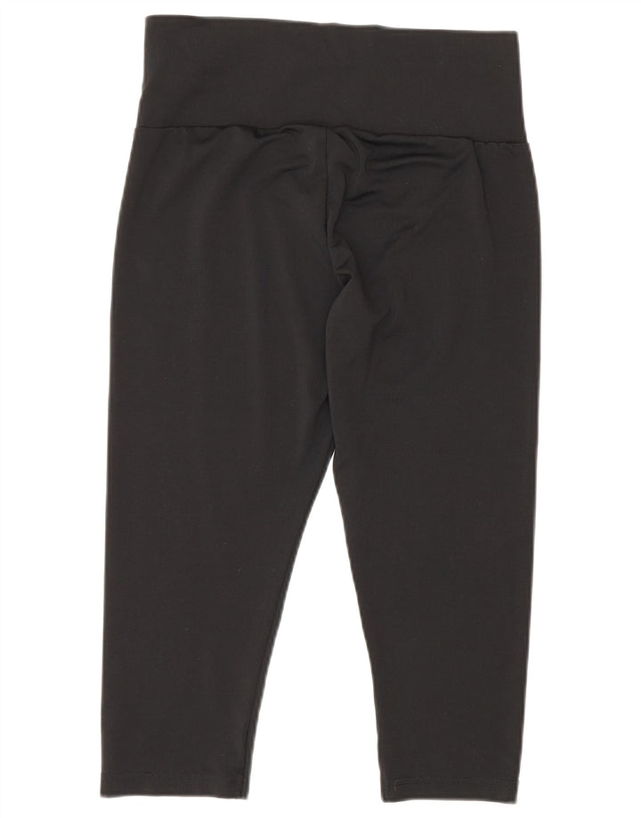Puma Damen Capri-Leggings UK 12 Medium Schwarz Polyester