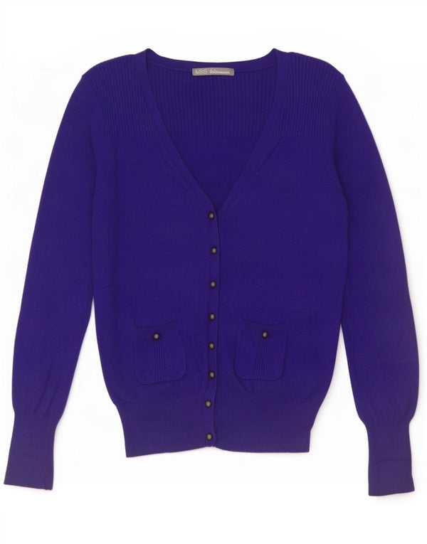 Marks & Spencer Damen-Strickjacke im Militär-Stil, Größe S, Marineblau