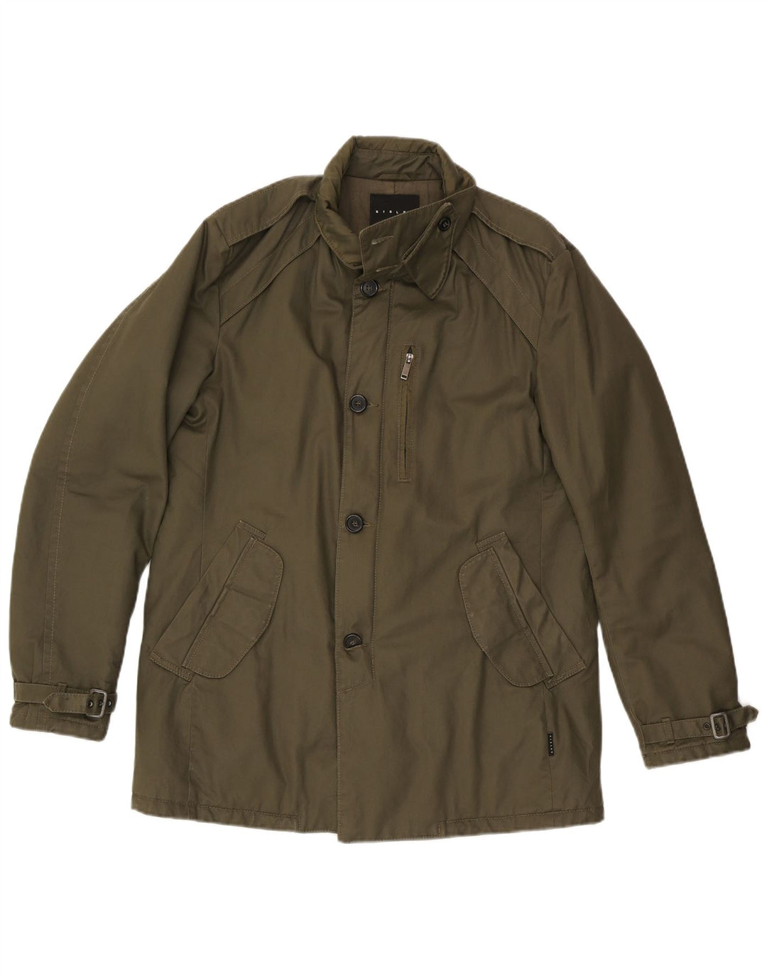 Sisley Herren Militärjacke UK 42 XL Khaki Polyester