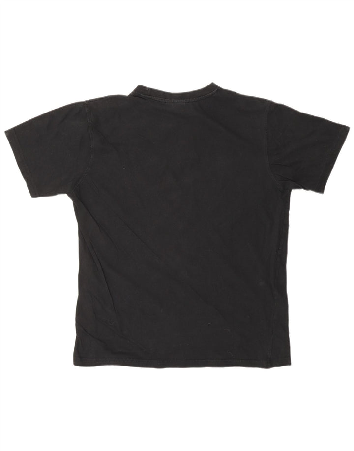 SERGIO TACCHINI Damen T-Shirt Top UK 14 Mittelschwarze Baumwolle