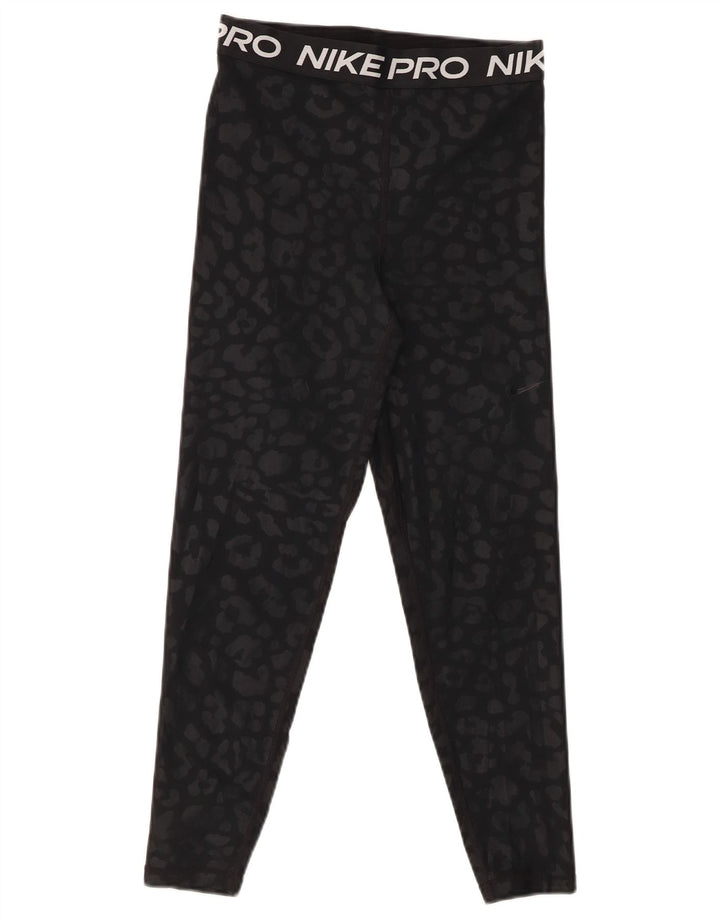 Nike Damen-Capri-Leggings mit Grafik, Größe S, Größe S, Schwarz, Animal-Print, Polyester