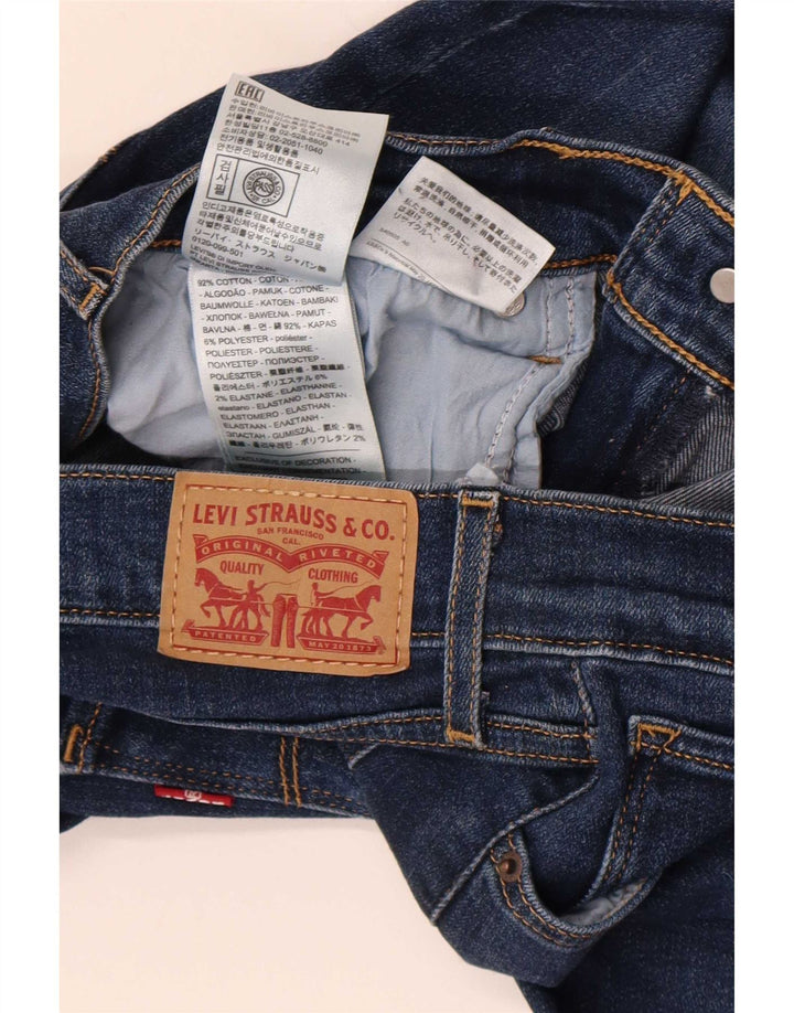 Levi's Damen 724 High Rise Straight Jeans W29 L29 Blaue Baumwolle
