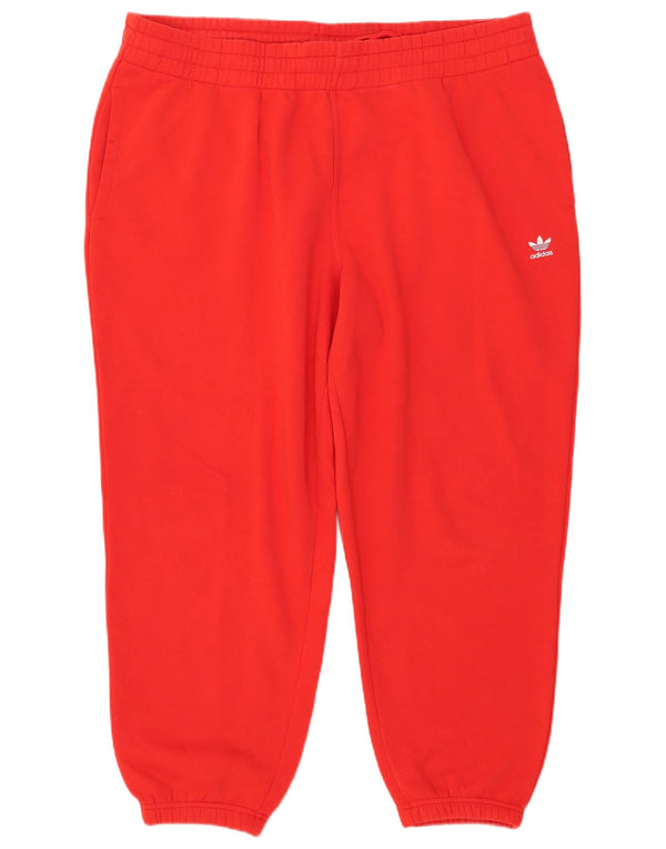 Adidas Damen Trainingshose Jogger UK 24/26 2XL Rote Baumwolle