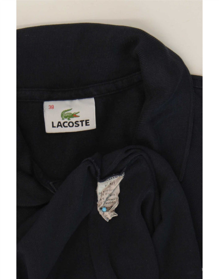 Lacoste Damen-Poloshirt, Größe 38, mittelmarineblaue Baumwolle