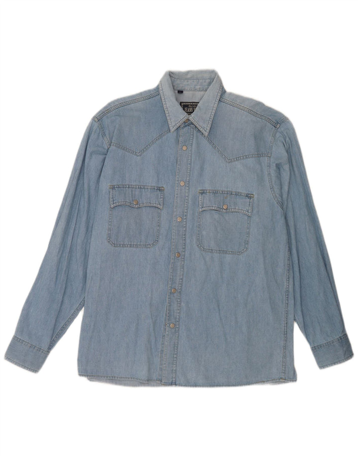 Vintage Herren Jeanshemd Große blaue Baumwolle