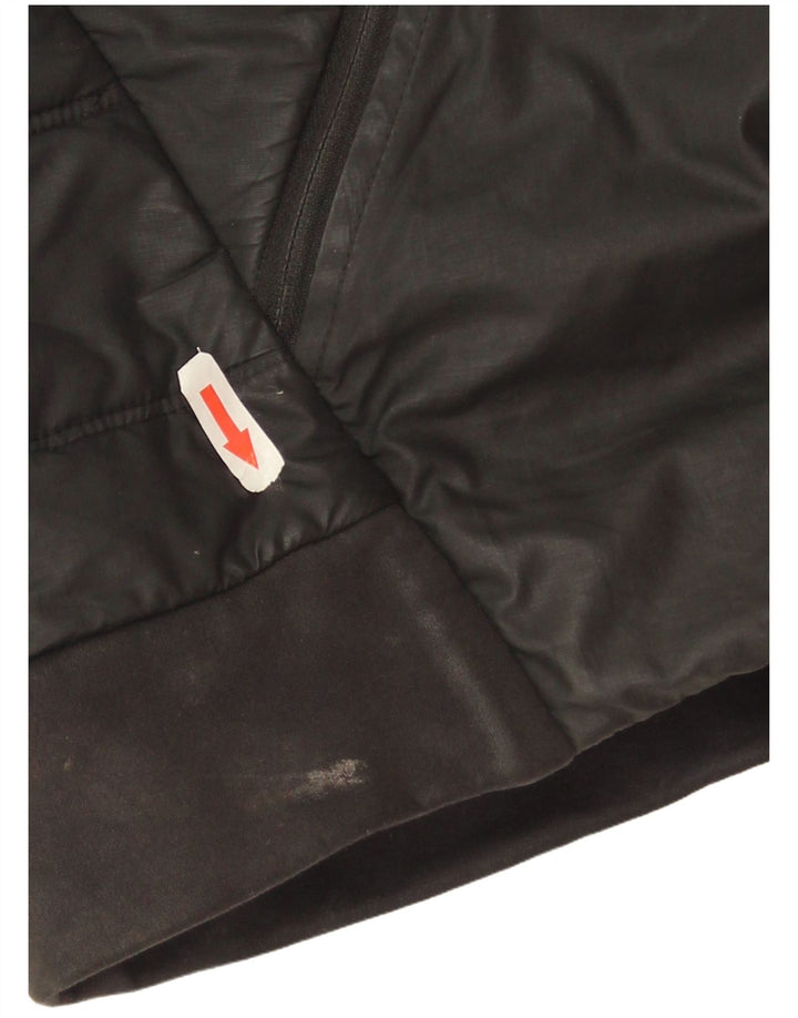 Nike Herren-Jacke mit Kapuze, gepolstert, UK 44, 2XL, schwarzes Polyester