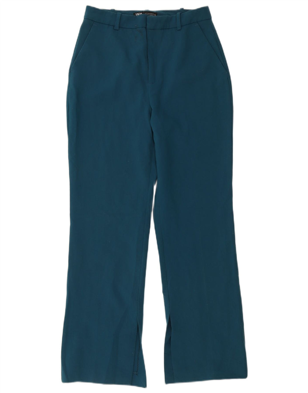 Zara Bootcut-Chinohose für Damen, mittelgroß, W28, L30, Blau