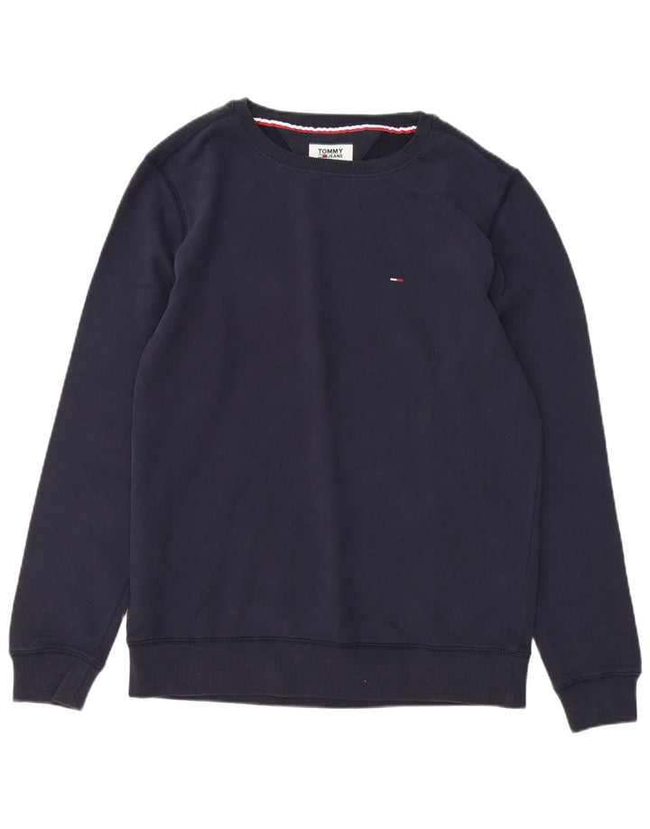 Tommy Hilfiger Herren-Sweatshirt-Pullover, groß, marineblau, Baumwolle