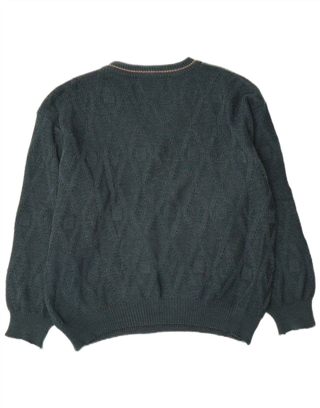 Sergio Barbieri Herren-Pullover mit V-Ausschnitt IT 50 Mittelgrün