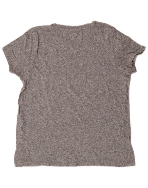 Levi's Damen-T-Shirt mit Grafik, UK 14, Mittelgrau meliert